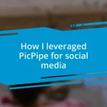 How I leveraged PicPipe for social media