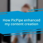 How PicPipe enhanced my content creation