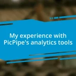 My experience with PicPipe’s analytics tools